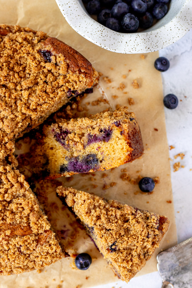 Blueberry Coffee Cake with Cinnamon Streusel