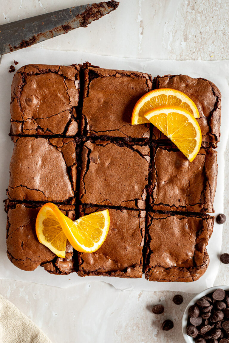 Flourless Chocolate Orange Brownies (Naturally Gluten Free)